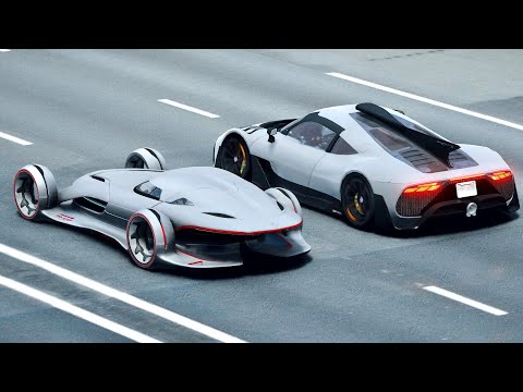 Mercedes-AMG Project One vs Mercedes Silver Arrow - Drag Race 20 KM
