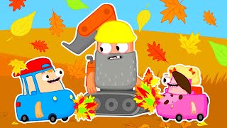 Outono divertido da Família Wheelzy! Desenhos animados em português. Desenho animado infantil