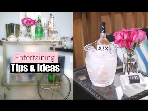 Entertaining Tips & Ideas - At Home Entertaining & Hosting  Collab With Nitraab - MissLizHeart Video