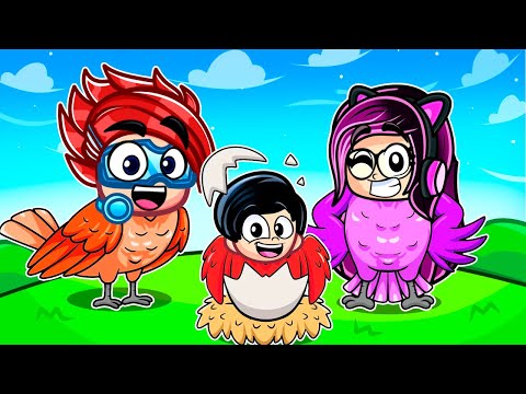WE BECAME A FAMILY OF BIRD IN ROBLOX | Karim Plays