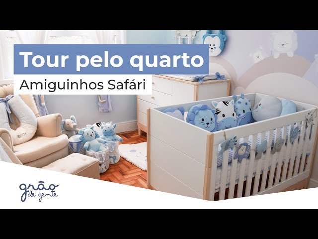 TOUR PELO QUARTO DE BEBÊ AMIGUINHOS SAFÁRI AZUL | GRÃO DE GENTE