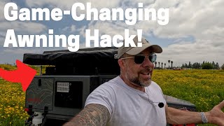Ultimate Telescoping Awning Bracket Mod for Turtleback Trailers and Rooftop Tents