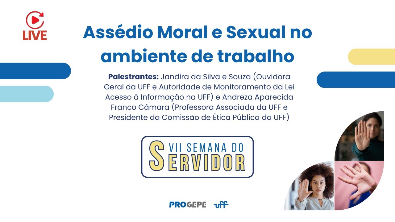 Live "Assédio moral e sexual no ambiente de trabalho"