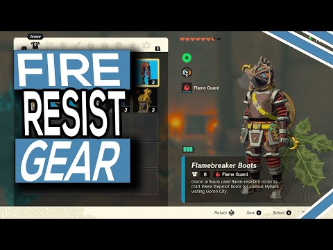How To Get Fire Resist Gear Flame Guard In Legend Of Zelda Tears Of The Kingdom