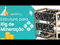 Video - Rig de Mineração para 4 GPUs e 3 Fans MDF 6mm - RM4G3F