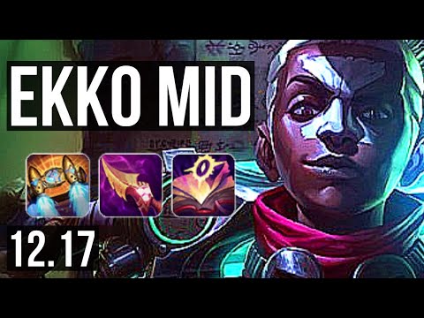 EKKO vs TALIYAH (MID) | 12/1/6, 2.6M mastery, 6 solo kills, Legendary | EUW Diamond | 12.17