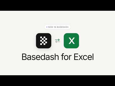 Basedash for Excel 소개 영상
