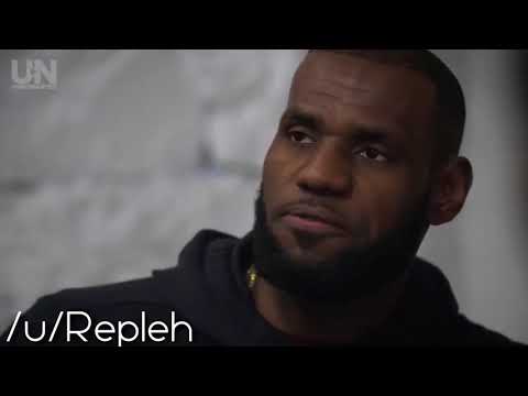 LeBron's reaction to OG Anunoby's first basket as a Raptor (spin move and dunk)