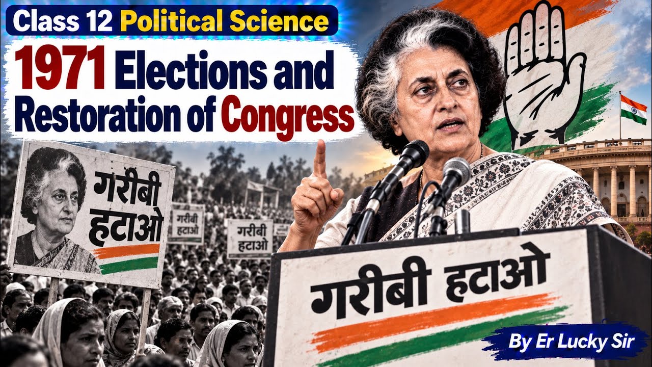 1971 Elections and restoration of Congress -  Class 12 Political Science