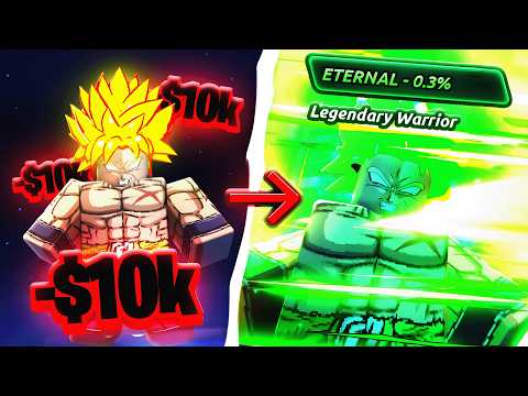 Spending 10,000 Robux Obtaining 0.3% Eternal Legendary Warrior | Anime Final Quest