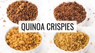 HOW TO MAKE QUINOA CRISPIES | 4 different ways