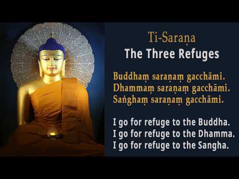Ti-Sarana: The Three Refuges: The Three Jewels Of Buddhism (Pali & English)
