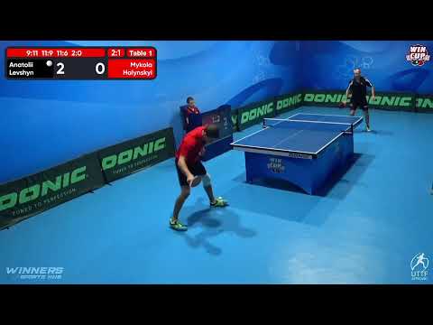09:00 Anatolii Levshyn 3-1 Mykola Halynskyi West 1 WIN CUP 14.10.2022 | TABLE TENNIS WINCUP