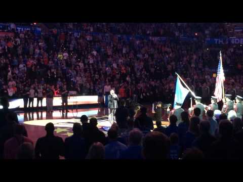 Dave Watson National Anthem OKC Thunder 2014