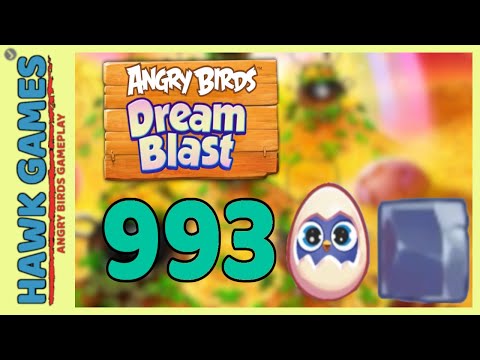 Angry Birds Dream Blast Level 993 - Walkthrough, No Boosters