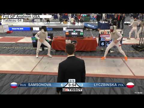 2018 121 T64 29 M F Individual Anaheim USA GP RED LYCZBINSKA POL vs SAMSONOVA RUS