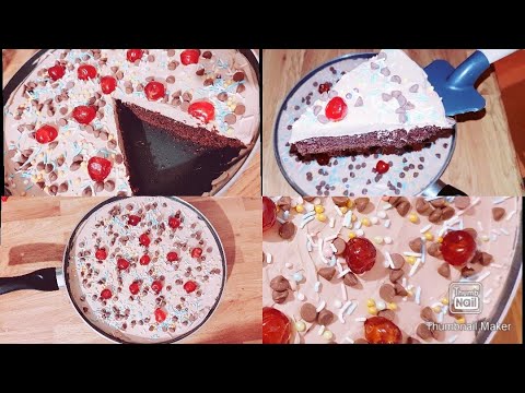 Easy chocolate cake in frying pan(without oven)Yummy chocolate cake