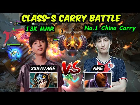 23savage vs AME - 13K MMR SEA vs China Class S Carry Dota 2 pro Gameplay
