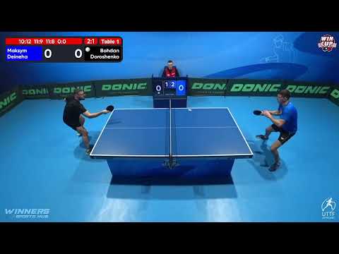 18:00 Maksym Deineha 3 - 1 Bohdan Doroshenko West 3 WIN CUP 15.11.2022 | TABLE TENNIS WINCUP
