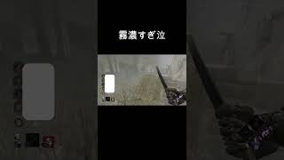 こんなに霧濃かったっけ？分岐あるとこやとほんまになんもわからん泣 #dbd #デットバイデイライトライト #デッドバイデイライト