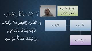 صورة 48- 49 شرح منظومة فقه النوازل - الصيام   مسألة الوسائل الحديثة لدخول الشهر