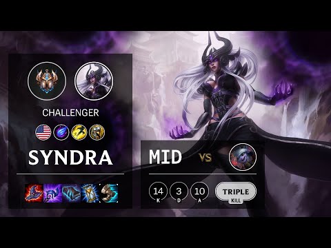 Syndra Mid vs Tristana - NA Challenger Patch 10.16