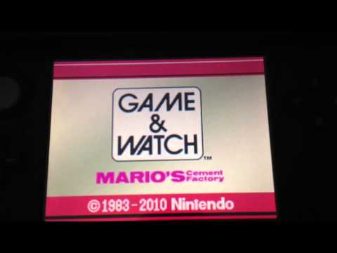 Game & Watch : Mario's Cement Factory Nintendo DS