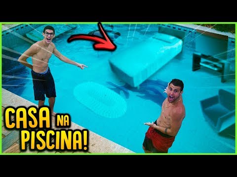 FIZ UMA CASA EMBAIXO DA PISCINA!! ( CASA AQUÁTICA ) [ REZENDE EVIL ] Video