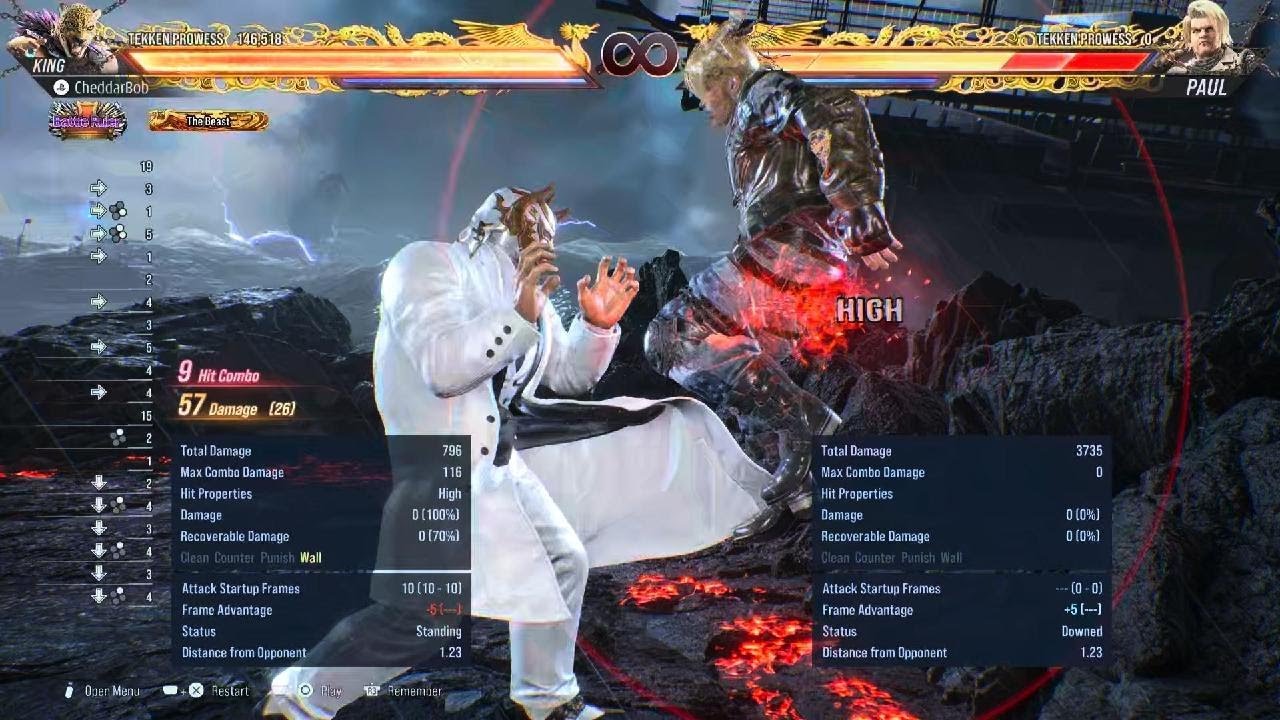 TEKKEN 8 King Blue Spark Throw Labbing