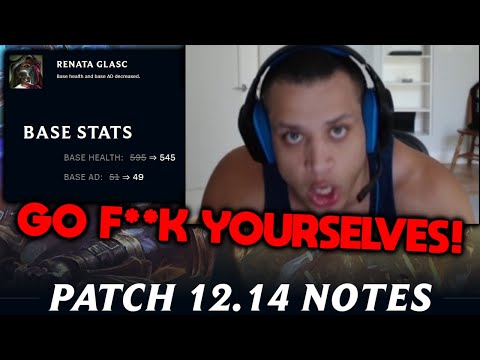 Tyler1 LOSES HIS MIND over Renata NERF in patch 12.14