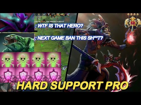 Dota 2 - Dazzle Hard Support Pro Full Gameplay 100% Anti Ganker with Imba Poison / Winner