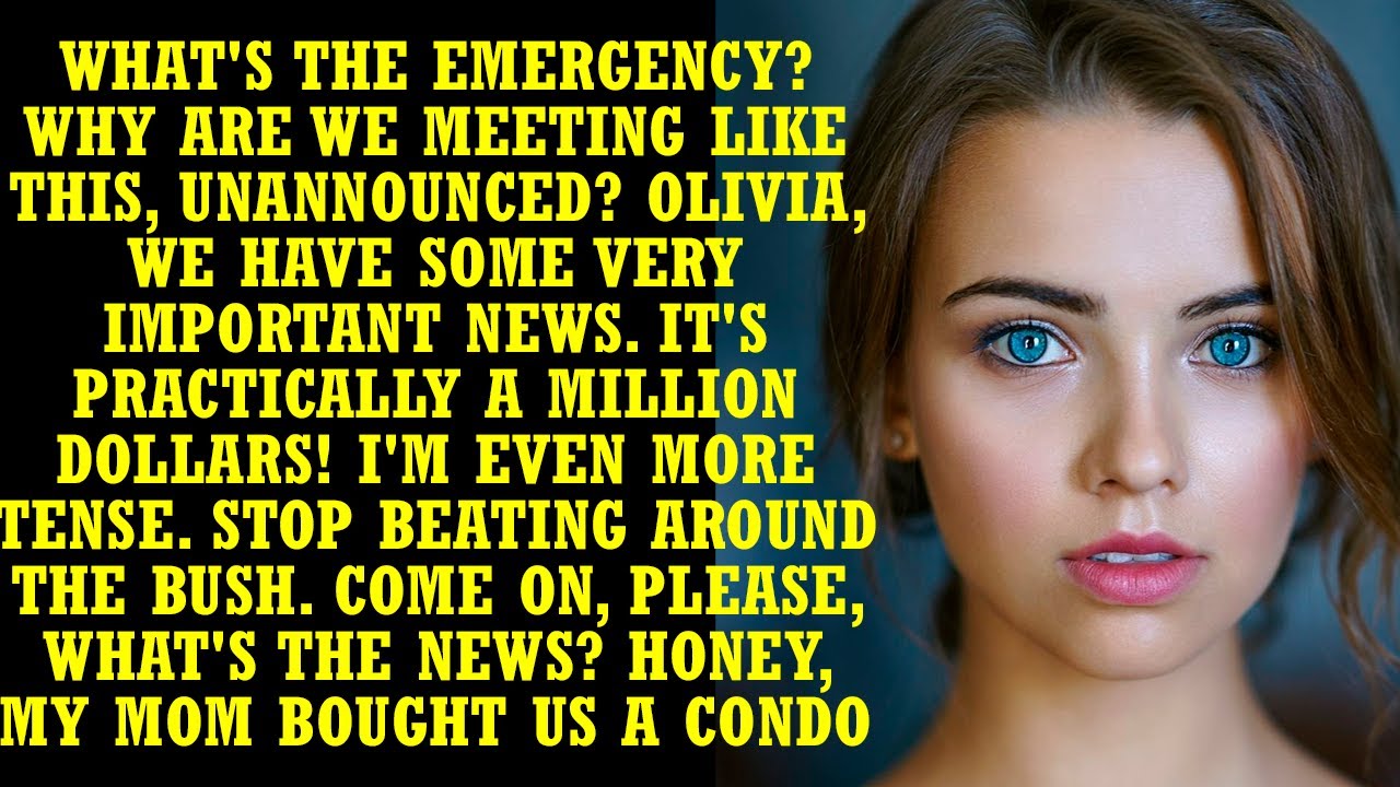 - Honey, my mom bought us an apartment and put it in my name. And you will pay the loan," my fiancé.