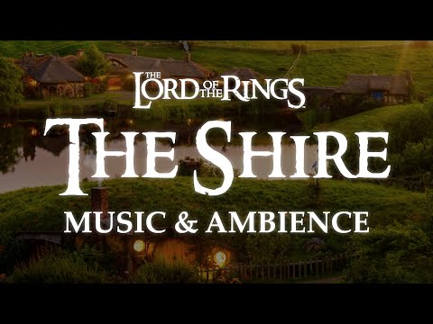 Lord of the Rings | The Shire, Remastered Music & Ambience - Sunset in Hobbiton