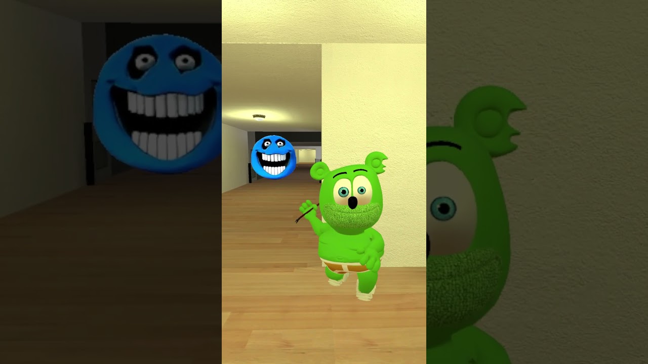 Gummy Bear VS Mad Hungry Worm In Liminal Hotel #shorts