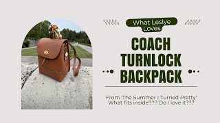 ✨ Coach x The Summer I Turned Pretty | Turnlock Backpack Review & What Fits ✨