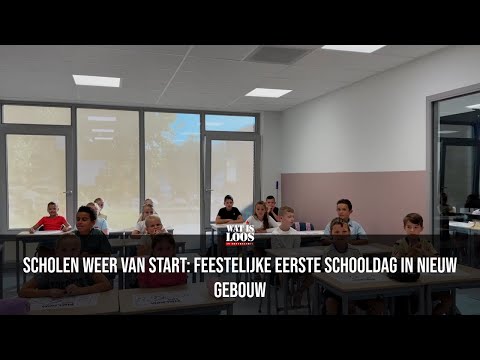 SCHOOLS START AGAIN: FESTIVE FIRST DAY OF SCHOOL IN NEW BUILDING