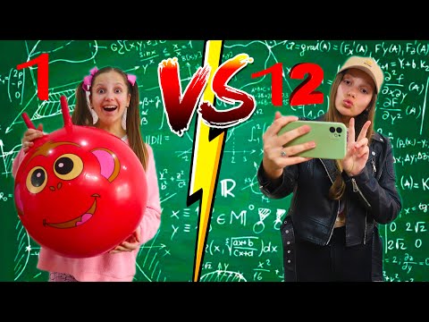 Grade 1 VS Grade 12 Students at School and After School