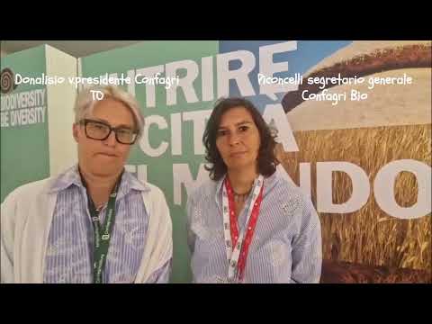 Terra Madre: intervista con Donalisio, Confagricoltura Torino e Piconcelli segretario Confagri Bio