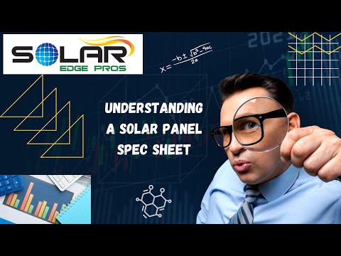 Solar Panel Specs (EXPLAINED)