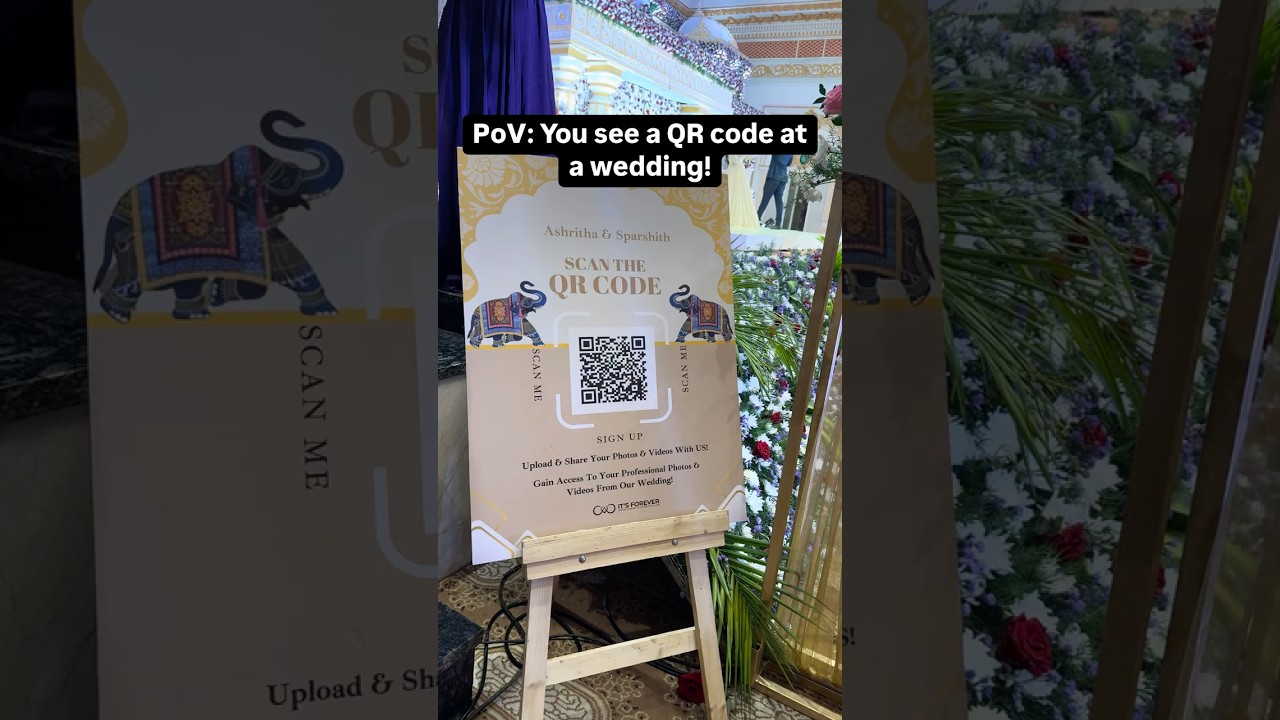 Your Guests Deserve Their Photos – Instantly. Try This Wedding QR Trick! #weddings  #marriage