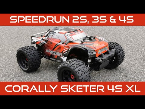 Speedrun: Corally Sketer 4S XL 2S, 3S & 4S Lipo [deutsch/ german]