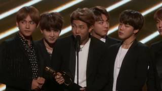 BTS Acceptance Speech, Top Social Artist Award at the 2017 Billboard Music Awards