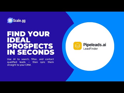 PipeLeads.ai — LeadFinder demo video