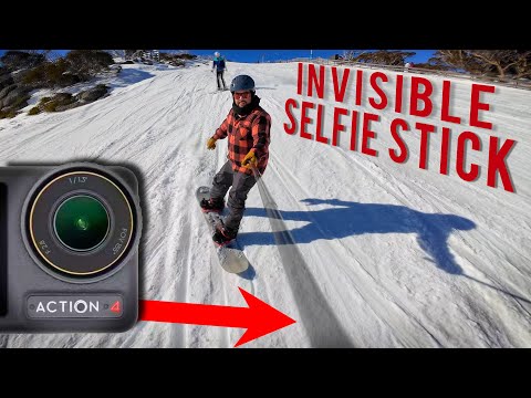 DJI Action 4 Invisible Selfie Stick MODE! 😱