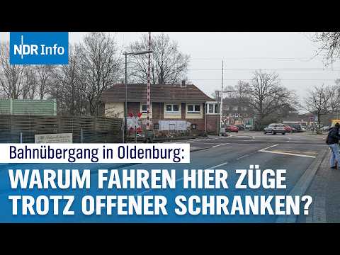 Zug passiert Bahnübergang bei offenen Schranken: Erneuter Vorfall in Oldenburg I NDR Info