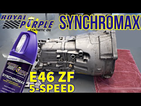 Royal Purple Synchromax oil change in a BMW ZF transmission - Performance transmission fluid review
