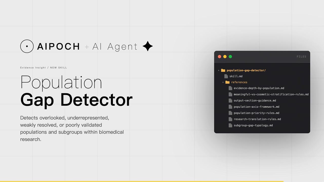 Population Gap Detector — Demo Walkthrough (AIPOCH)