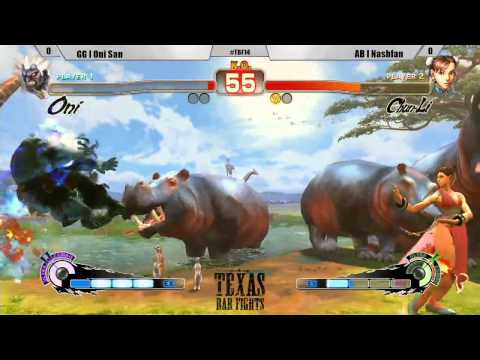 GG l Oni San vs AB l Nashfan - Super Street Fighter IV AE 2012 (Texas Bar Fights Round XIV)