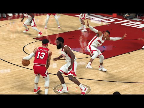 Westbrook, Harden Breaks their ankles | Bulls vs Rockets | 2K20 My Career Ep.127