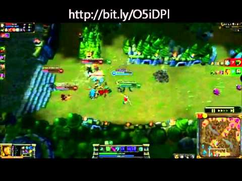 League of Legends Gameplay 2012 - Cassiopeia Quadra Kill!